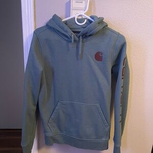 Carhartt woman’s Teal Hoodie